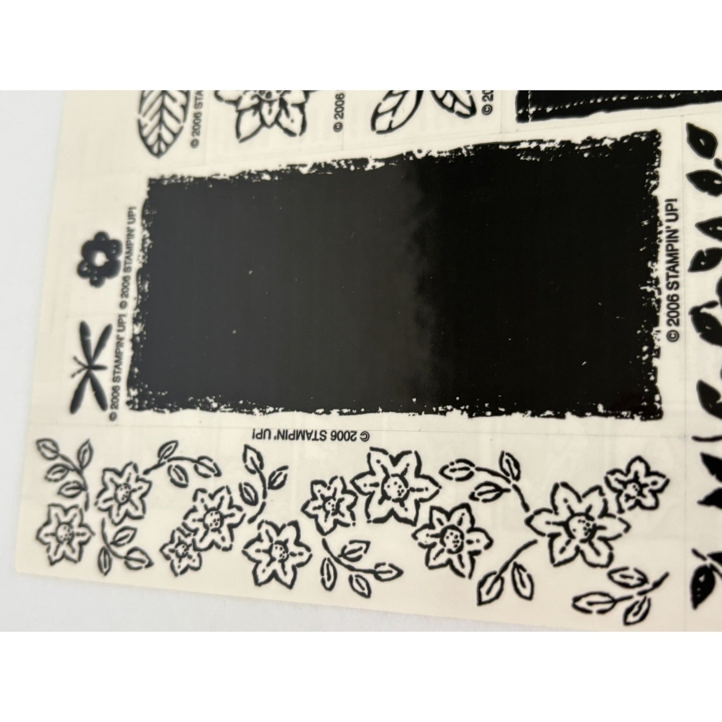 Stampin Up Rubber Stamps Shades of Nature Ivy Vines Floral Border Leaf Set of 9