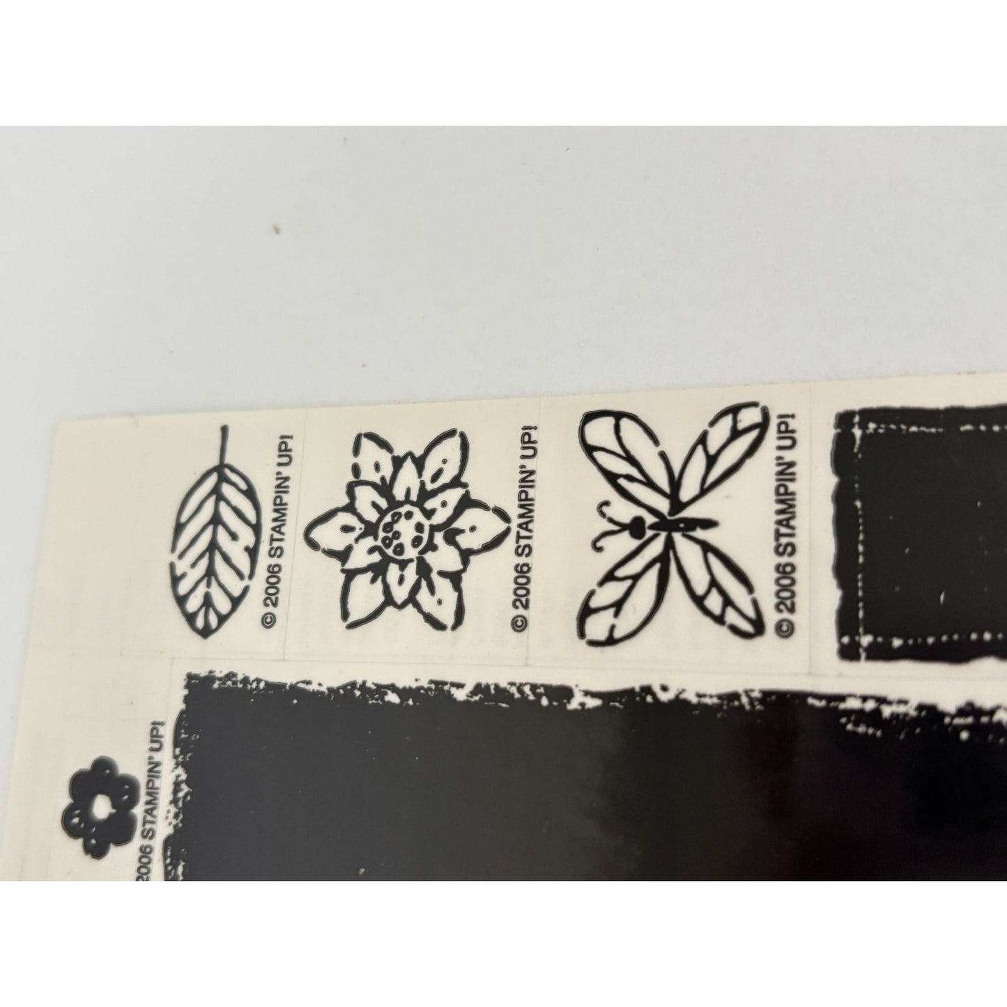 Stampin Up Rubber Stamps Shades of Nature Ivy Vines Floral Border Leaf Set of 9