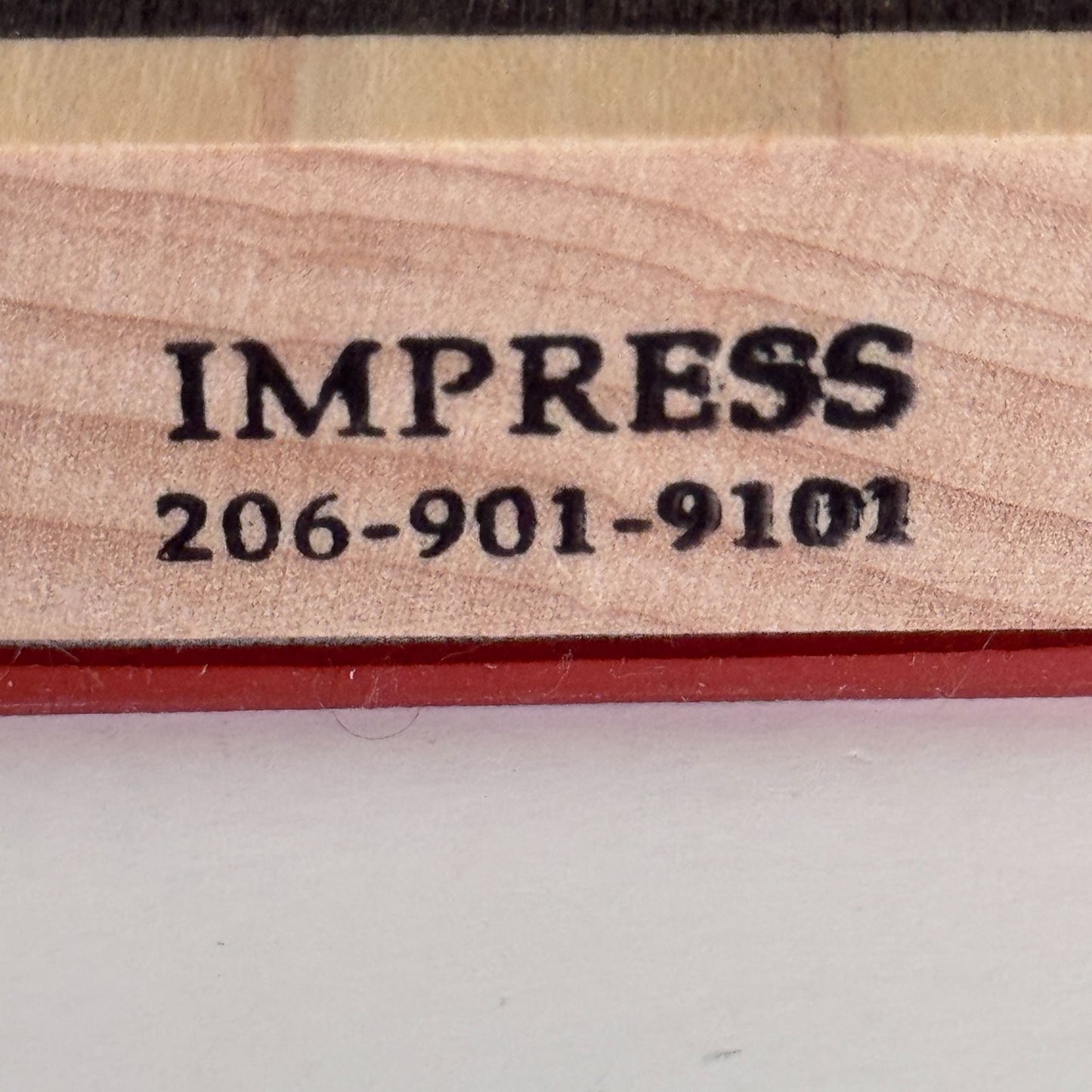 Impress Rubber Stamp Heart in Square Love Shape Valentines Day Cardmaking Craft Love Letter