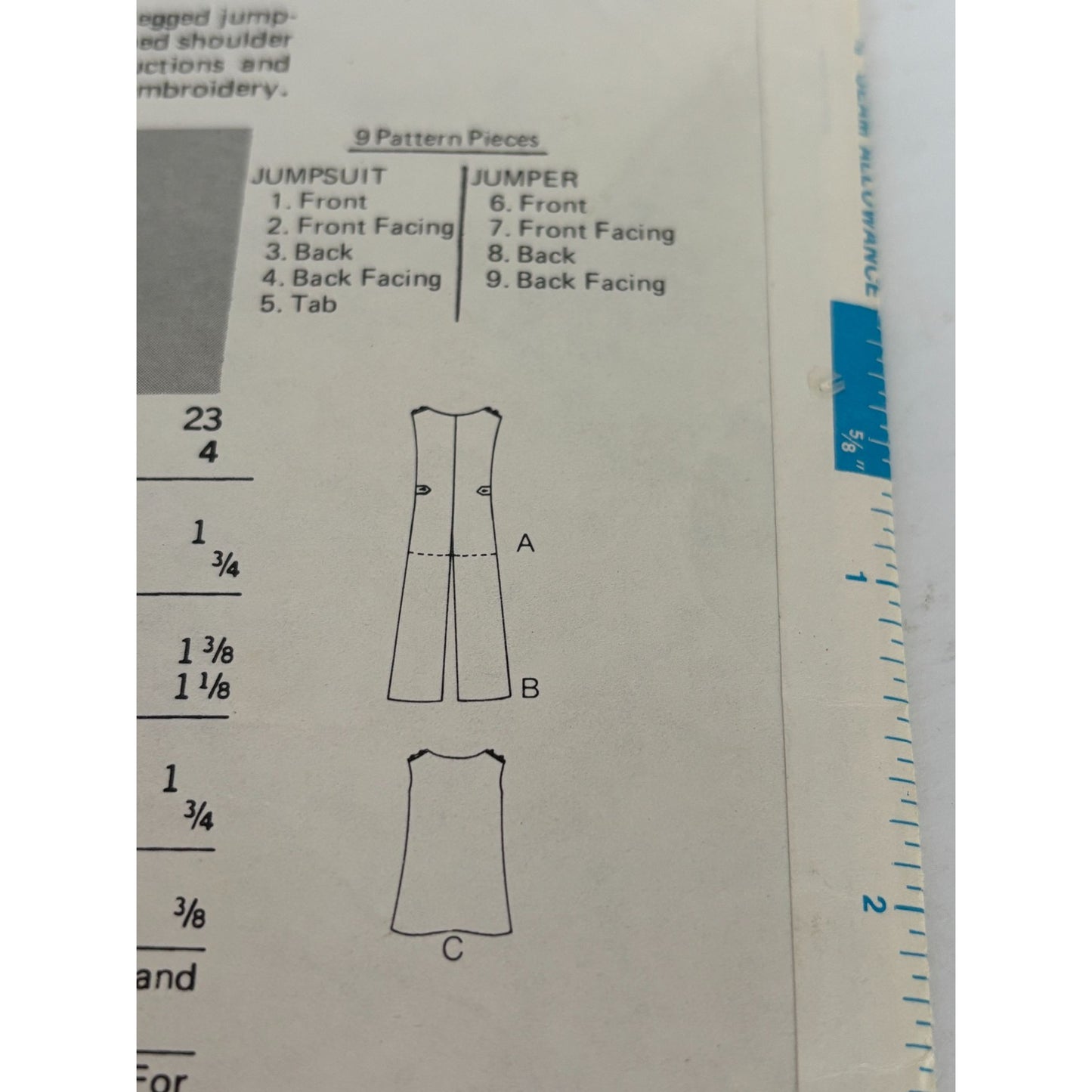 Butterick Sewing Pattern 4141 Toddlers Jumper Jumpsuit Dress Size 2T Easy Uncut