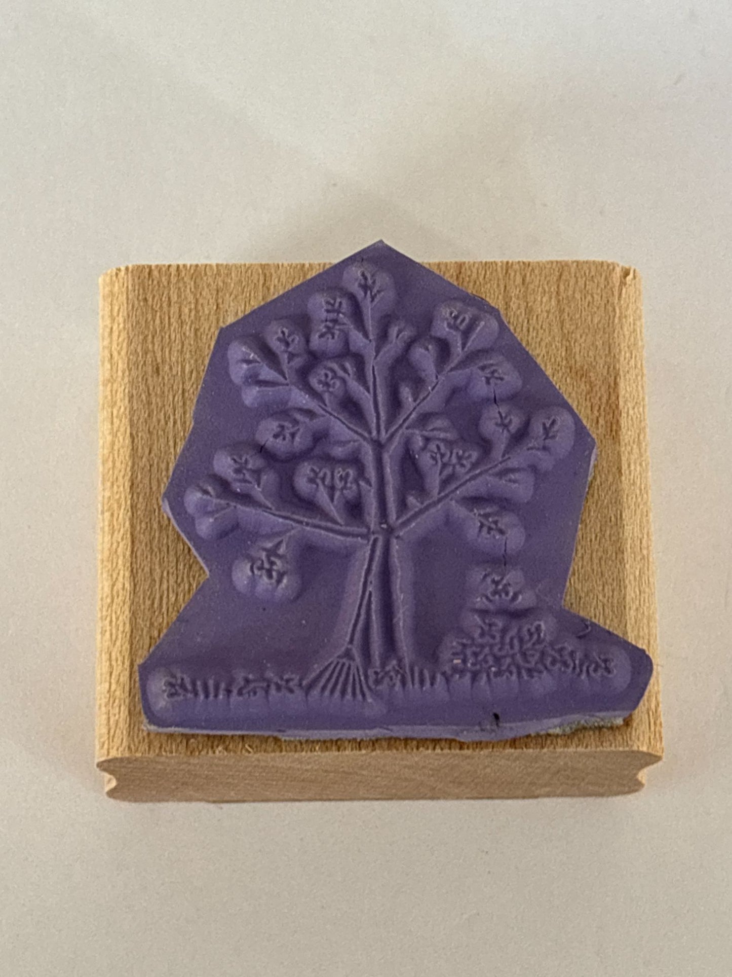 Stampin Up Rubber Stamp Fall Tree Falling Leaves Rake Autumn Season Card Making
