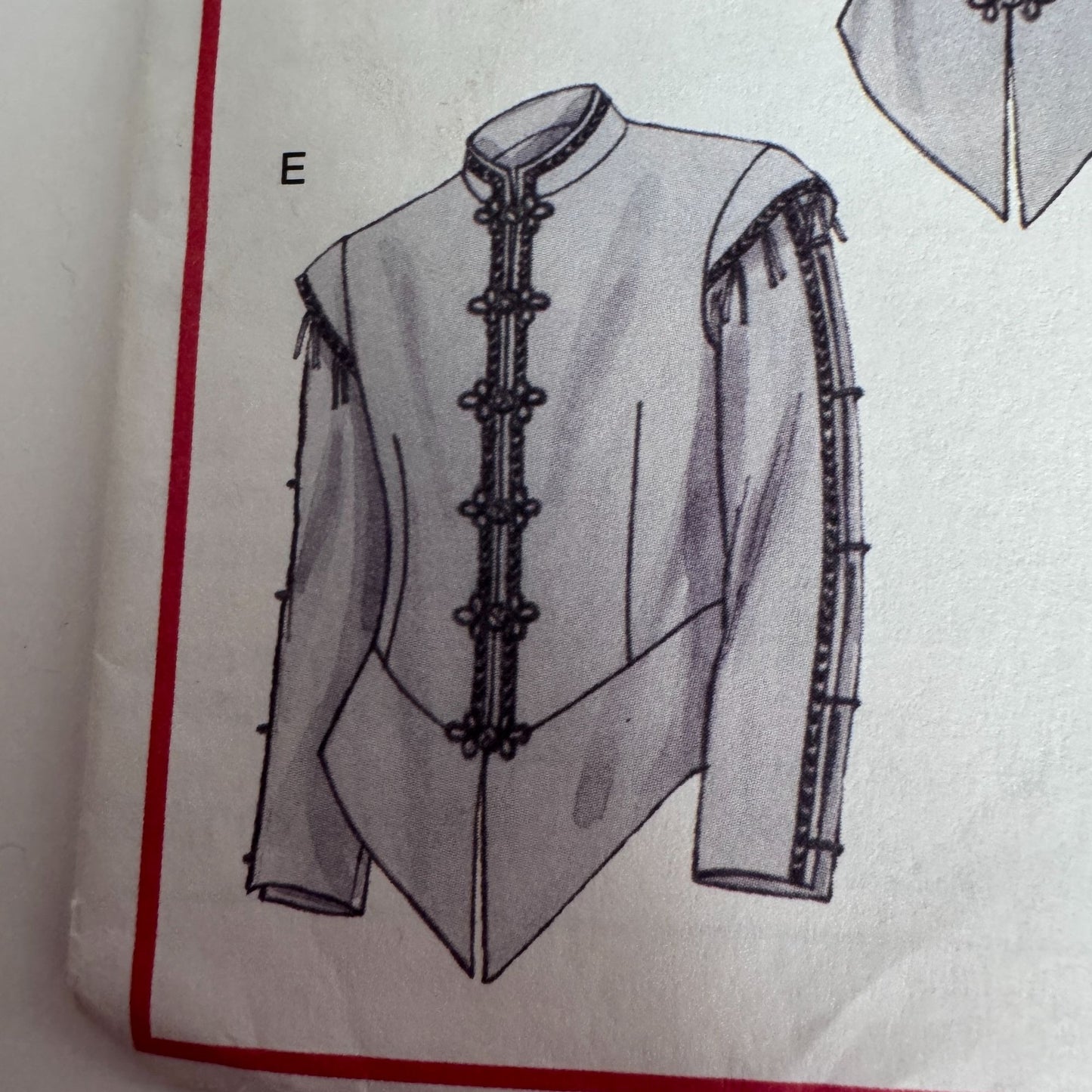 McCalls Sewing Pattern M4695 Renaissance Doublet Medieval Costume Mens 40-46 Uncut