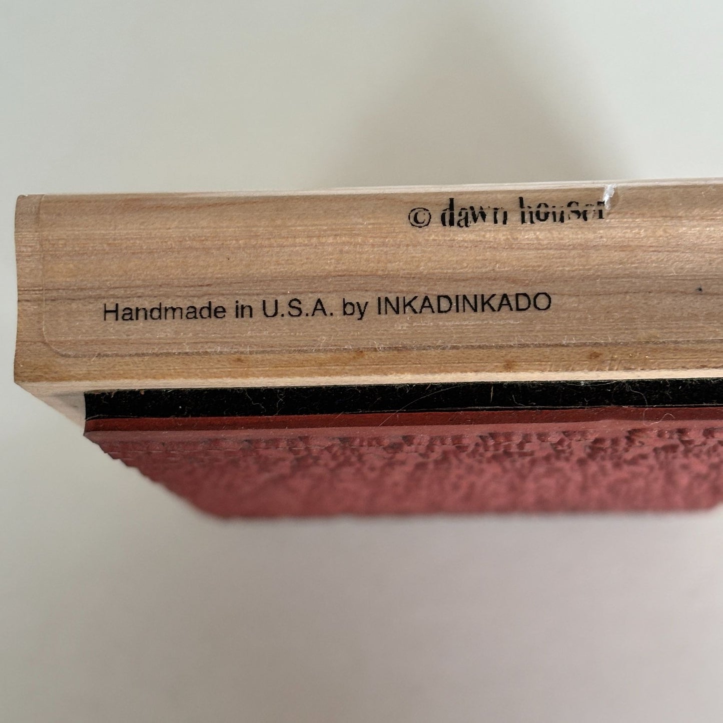 Inkadinkado Rubber Stamp Vintage Script Background Handwriting Dawn Houser Craft Cardmaking