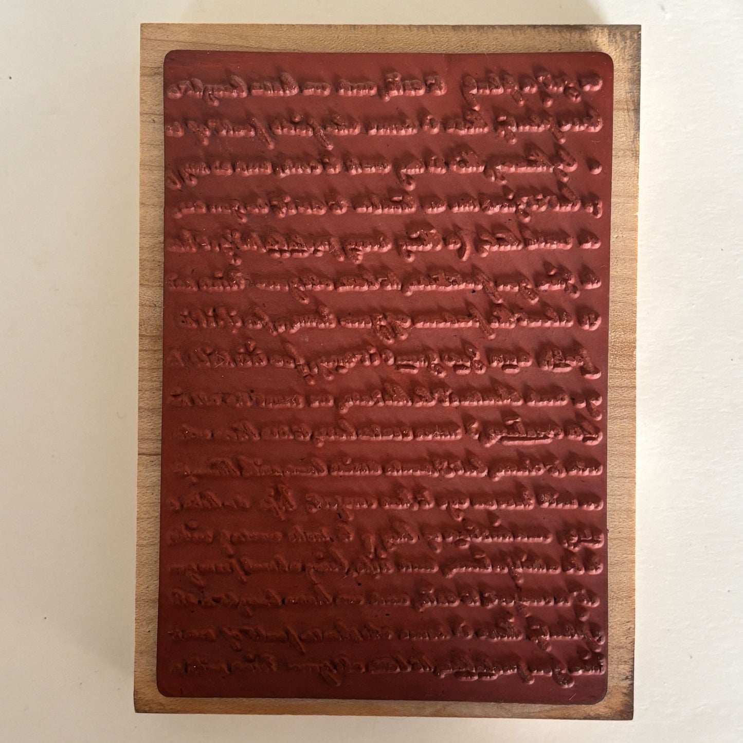 Inkadinkado Rubber Stamp Vintage Script Background Handwriting Dawn Houser Craft Cardmaking