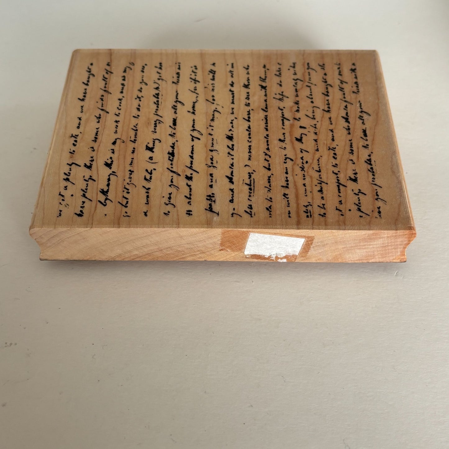 Inkadinkado Rubber Stamp Vintage Script Background Handwriting Dawn Houser Craft Cardmaking