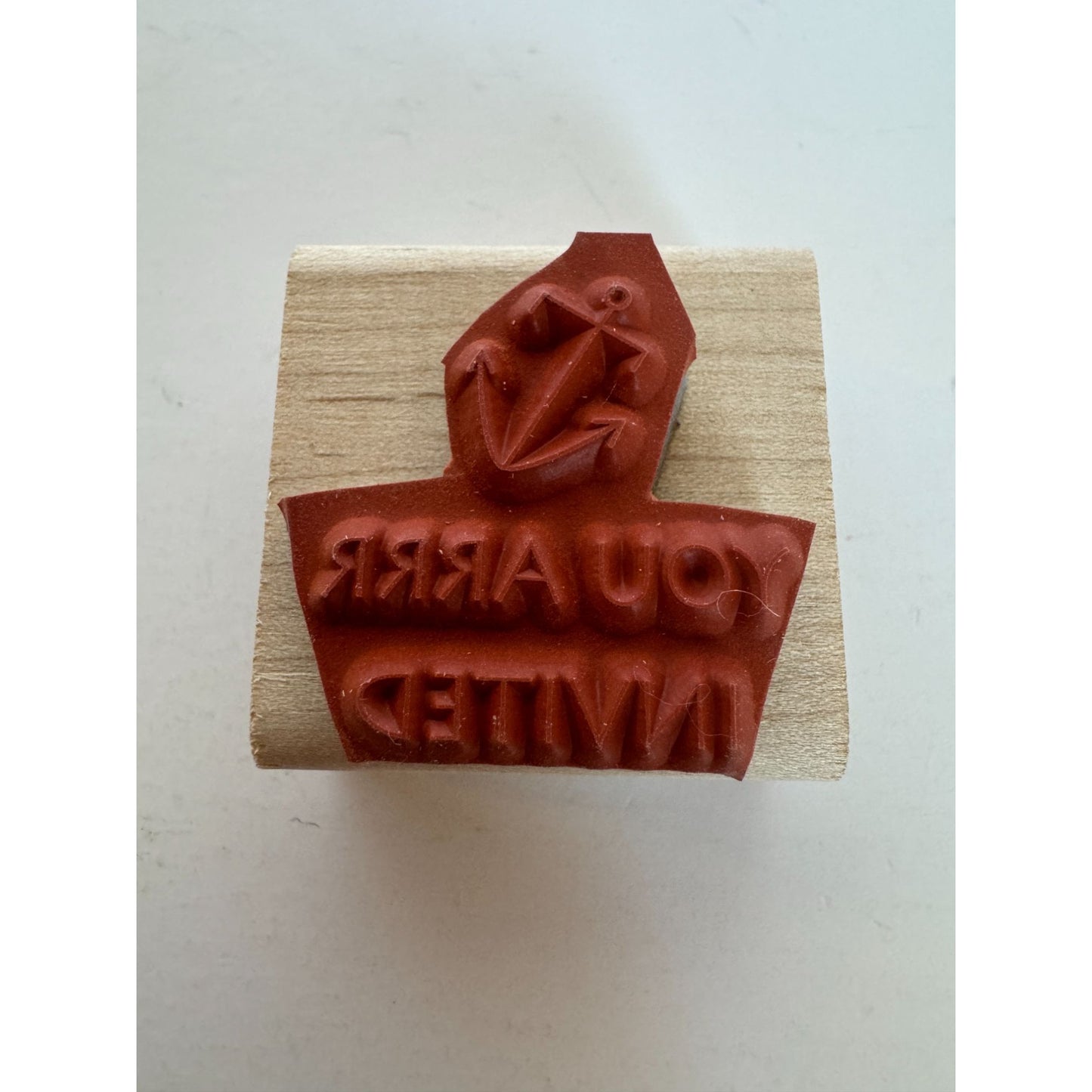 Stampin Up Rubber Stamp You Are Invited Pun Pirate Party Invitation Card Making