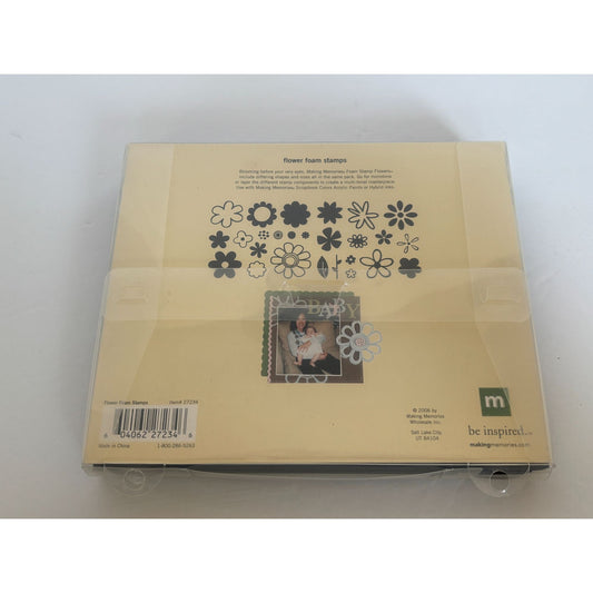 Making Memories Flower Foam Stamps Set Of 26 Layers Floral Garden Card Making