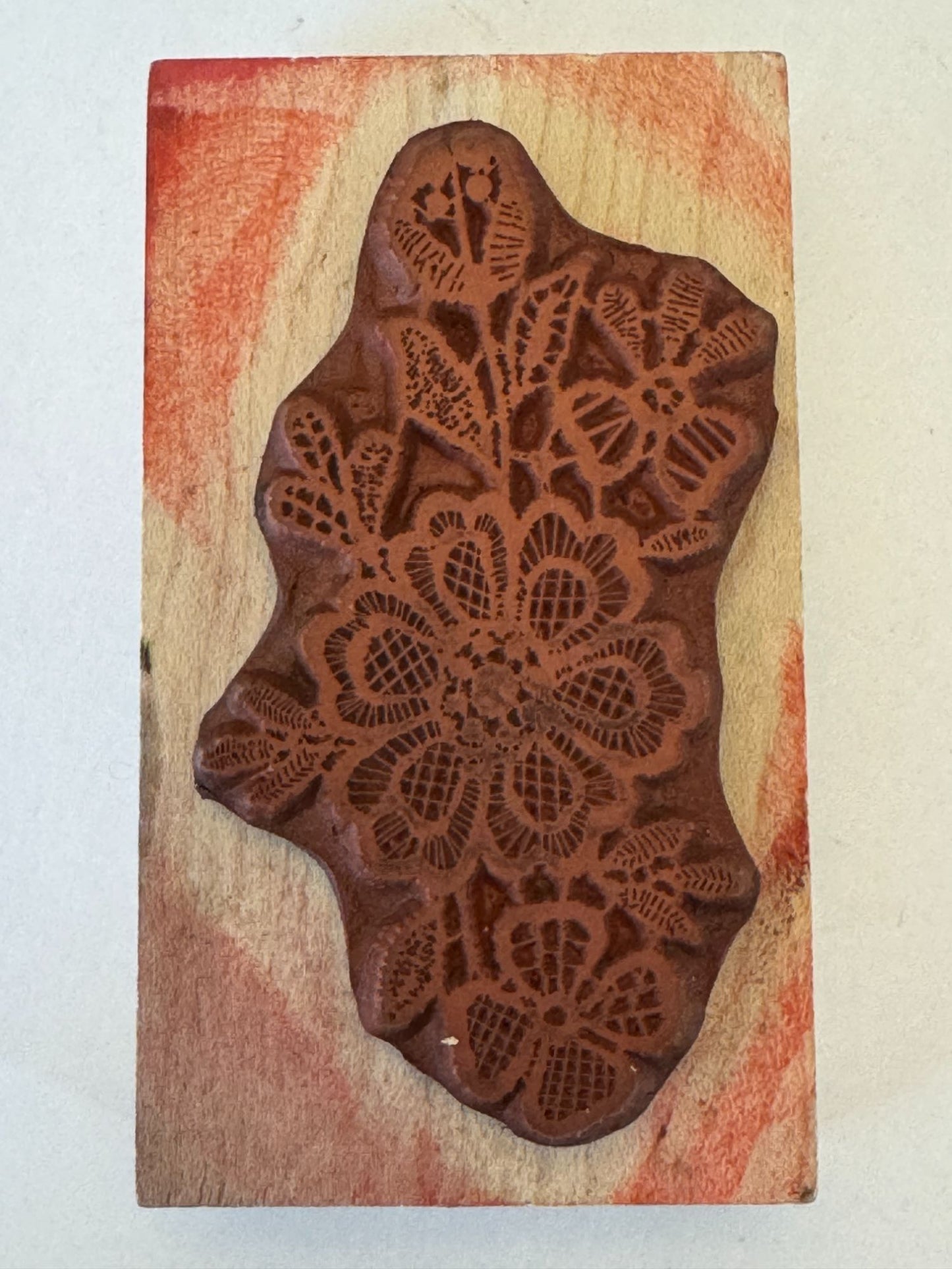 Hero Arts Rubber Stamp Lace Flower Cluster Friendship Card Making Wood Mounted