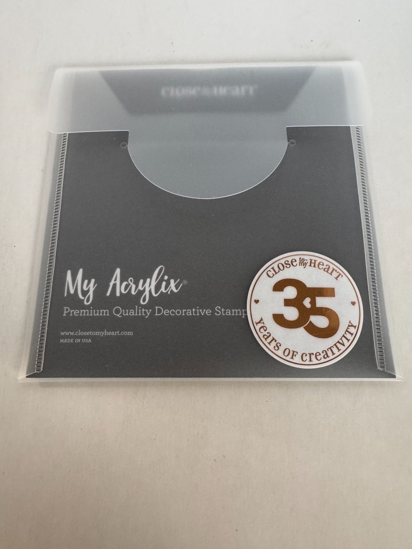 CTMH Acrylic Stamp Set Its Your Day to Sparkle Birthday Cake Banner Anniversary