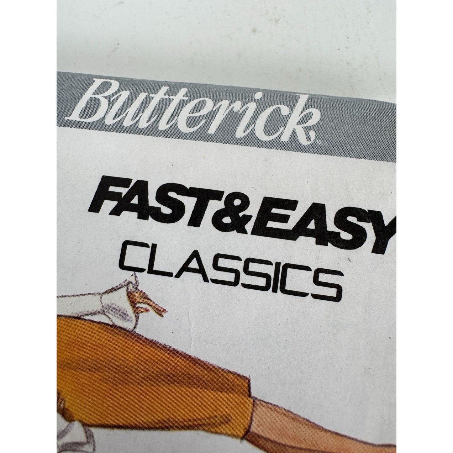 Butterick Sewing Pattern 3163 Slightly Tapered Skirt Pants Classic Easy UC 1990s