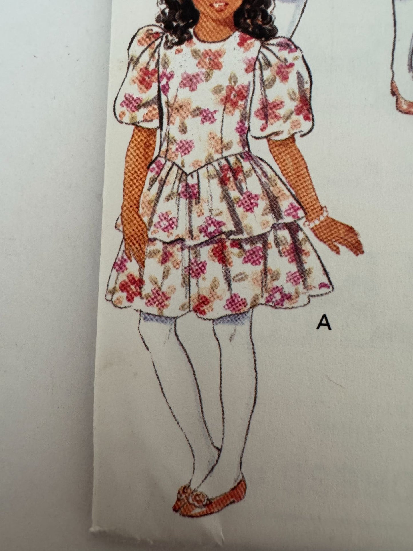 Butterick Sewing Pattern 4583 Girls Easter Dress Spring Flared Skirt Easy 7 8 10