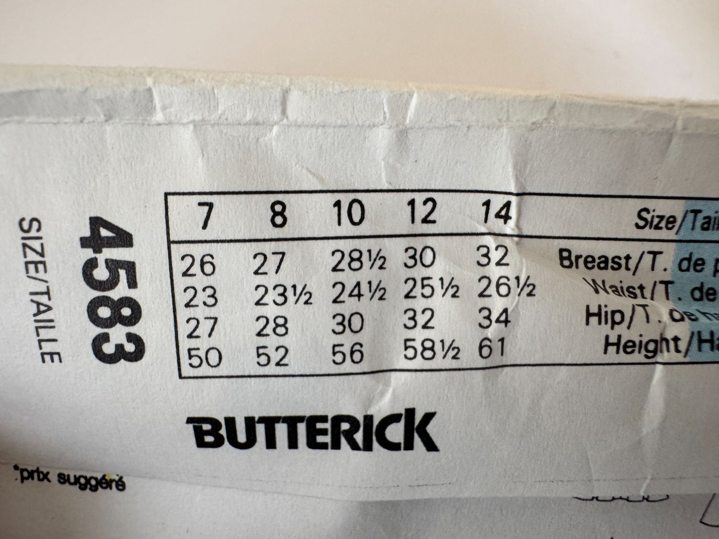 Butterick Sewing Pattern 4583 Girls Easter Dress Spring Flared Skirt Easy 7 8 10