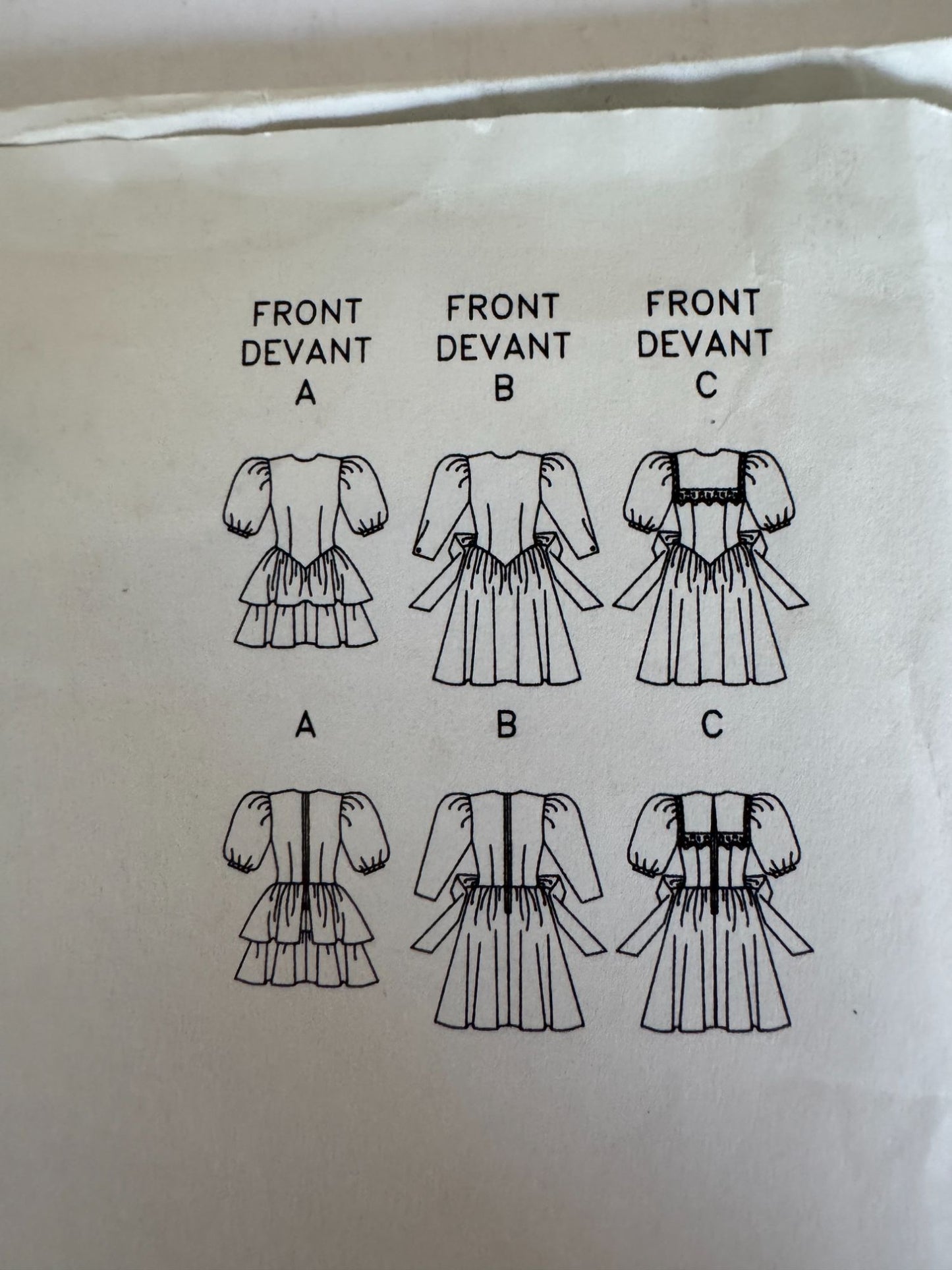 Butterick Sewing Pattern 4583 Girls Easter Dress Spring Flared Skirt Easy 7 8 10