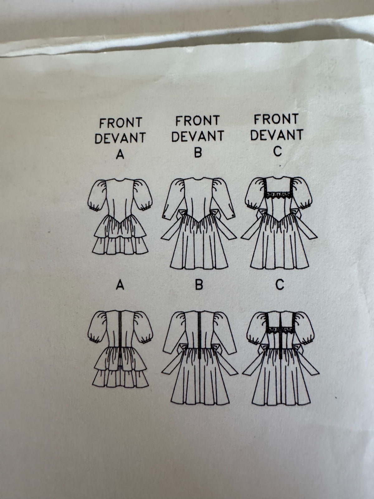 Butterick Sewing Pattern 4583 Girls Easter Dress Spring Flared Skirt Easy 7 8 10