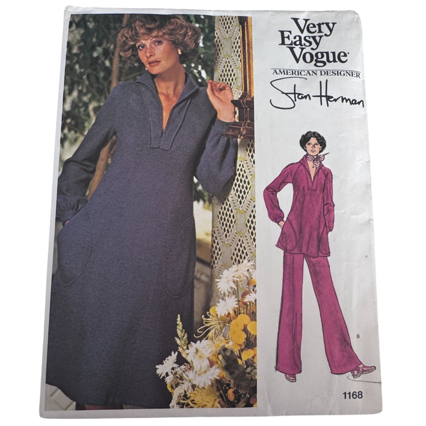 Vogue Sewing Pattern 1168 Stan Herman Dress Pants 10  American Designer UC Easy