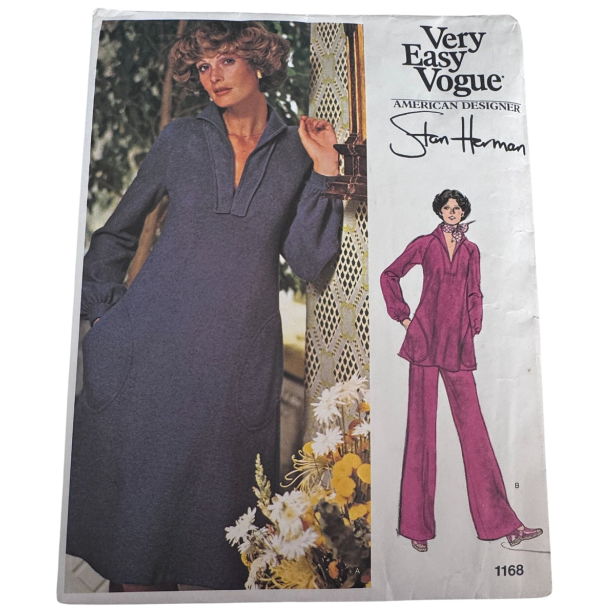 Vogue Sewing Pattern 1168 Stan Herman Dress Pants 10  American Designer UC Easy