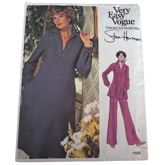 Vogue Sewing Pattern 1168 Stan Herman Dress Pants 10  American Designer UC Easy