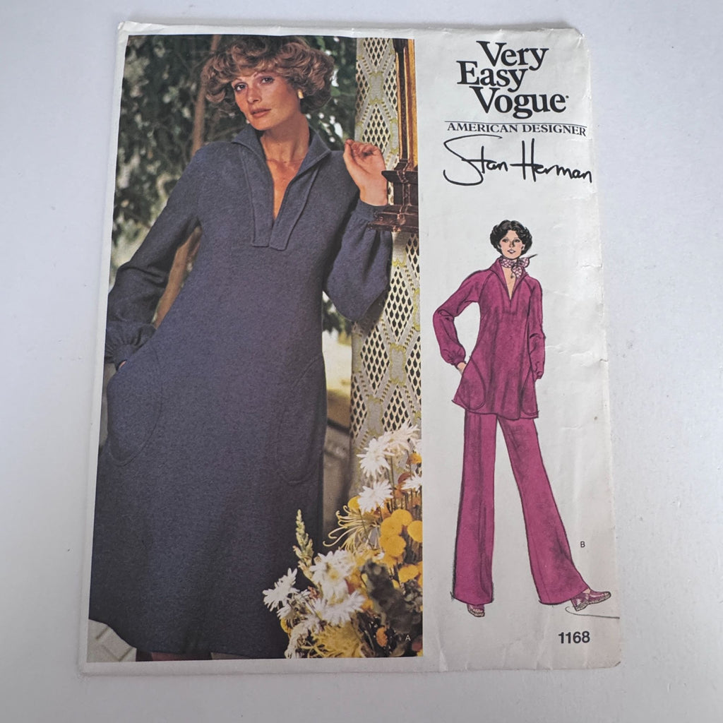 Vogue Sewing Pattern 1168 Stan Herman Dress Pants 10  American Designer UC Easy