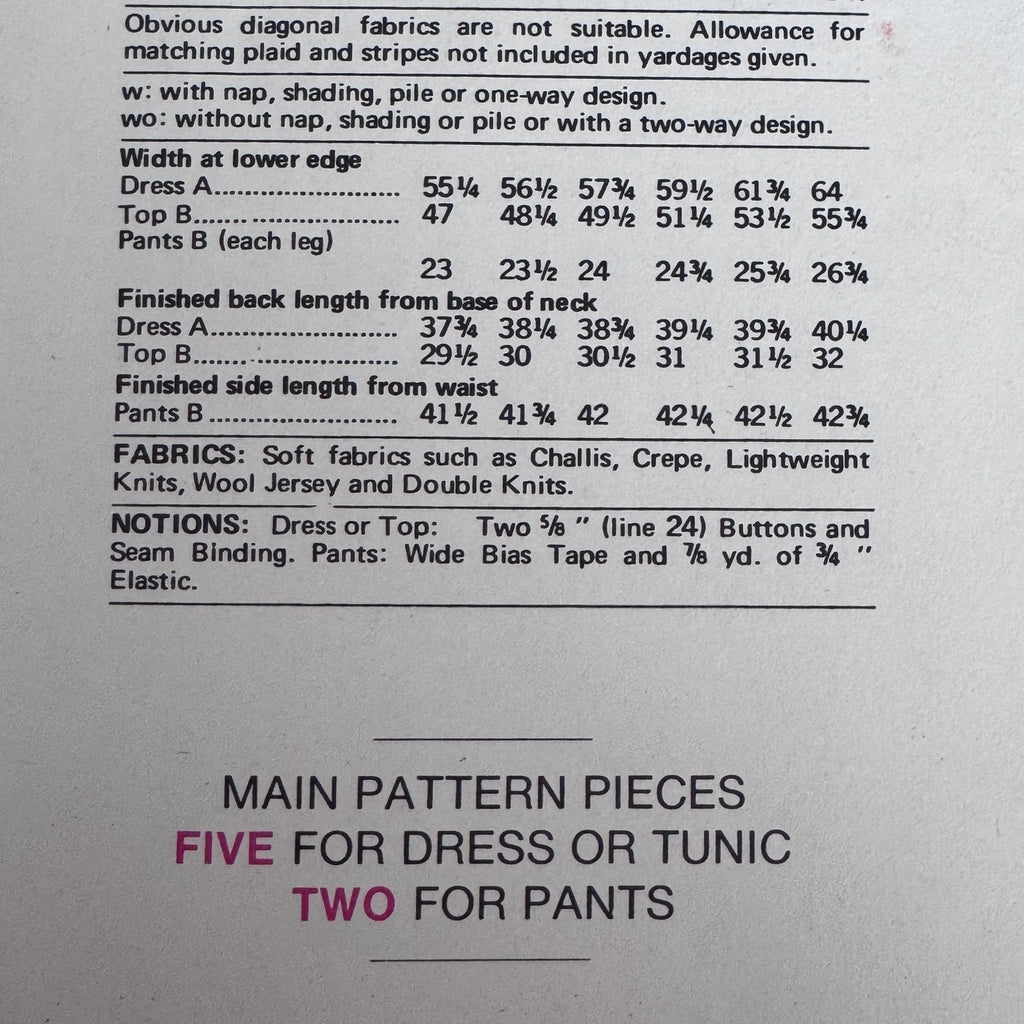 Vogue Sewing Pattern 1168 Stan Herman Dress Pants 10  American Designer UC Easy
