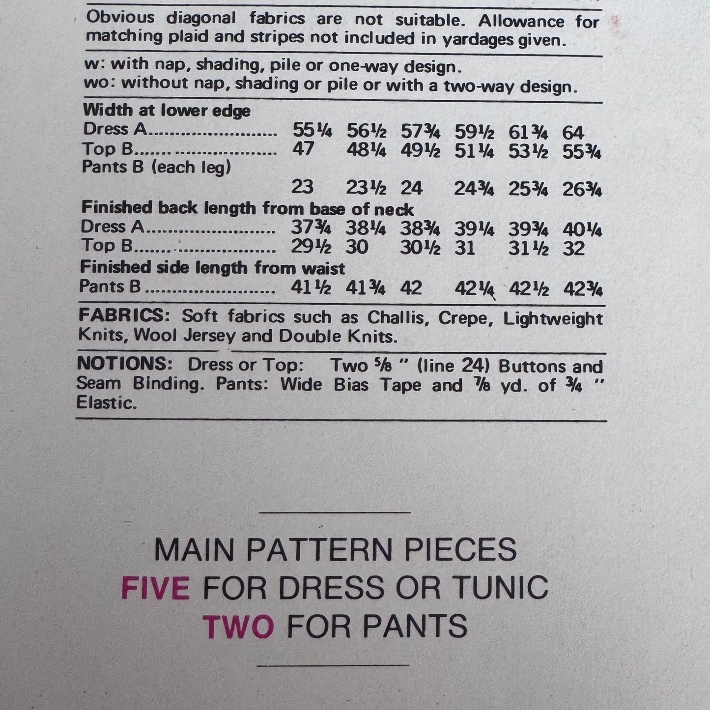 Vogue Sewing Pattern 1168 Stan Herman Dress Pants 10  American Designer UC Easy