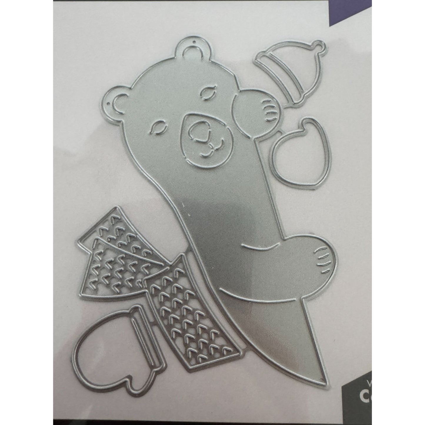 Hero Arts Fancy Die Set Peeking Winter Bear Metal Dies Christmas Cardmaking Craft