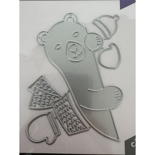 Hero Arts Fancy Die Set Peeking Winter Bear Metal Dies Christmas Cardmaking Craft