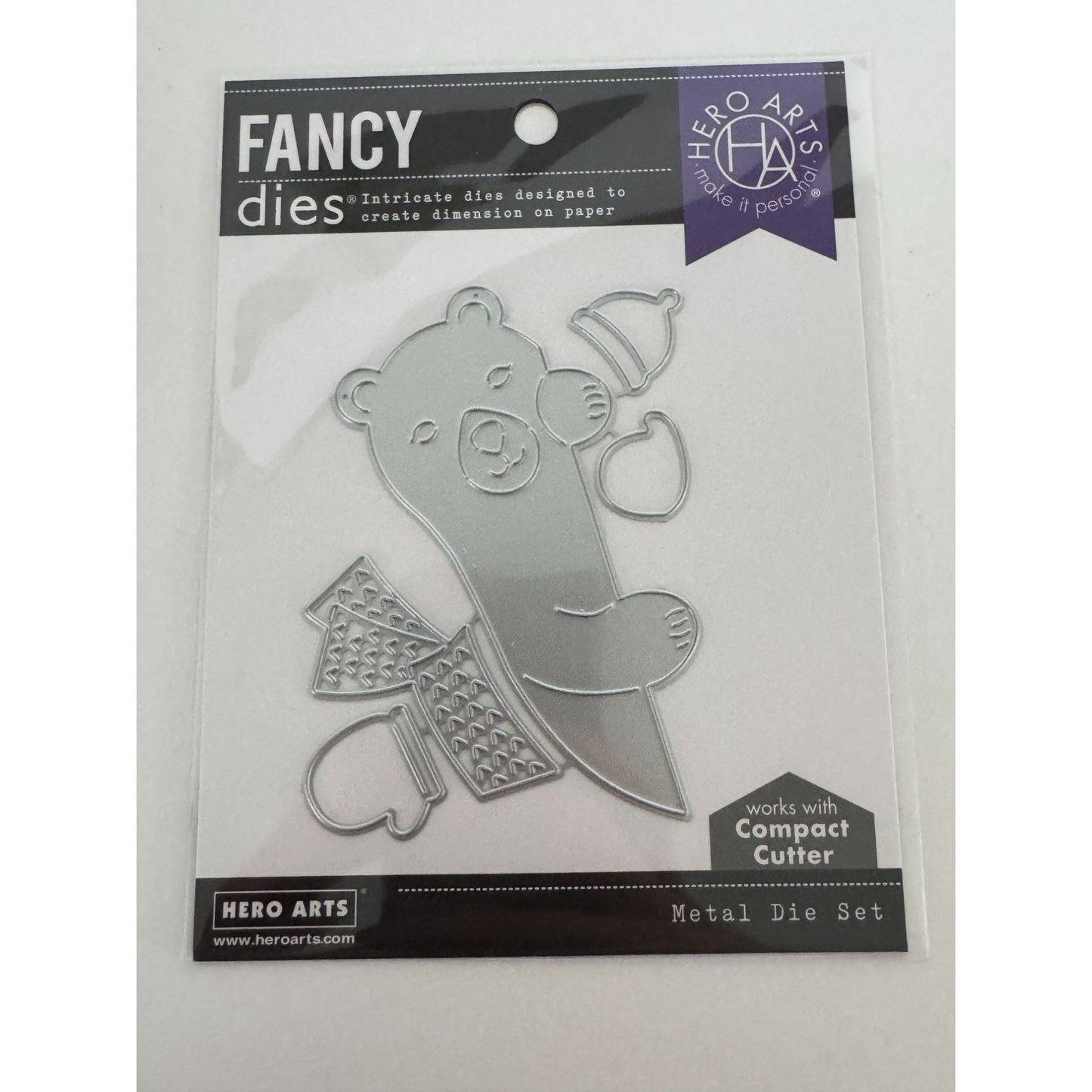 Hero Arts Fancy Die Set Peeking Winter Bear Metal Dies Christmas Cardmaking Craft