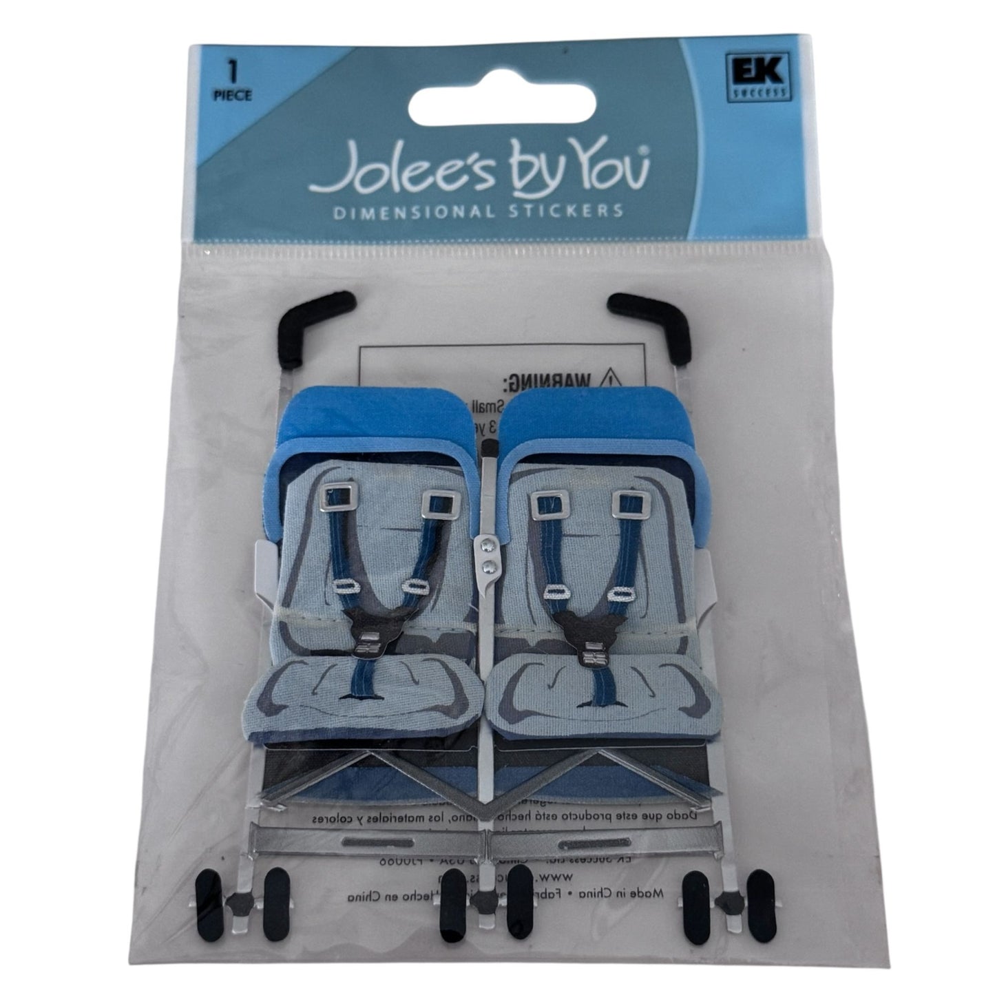 Jolees By You Baby Stroller Dimensional Stickers Embellishment Twins Baby Shower Craft