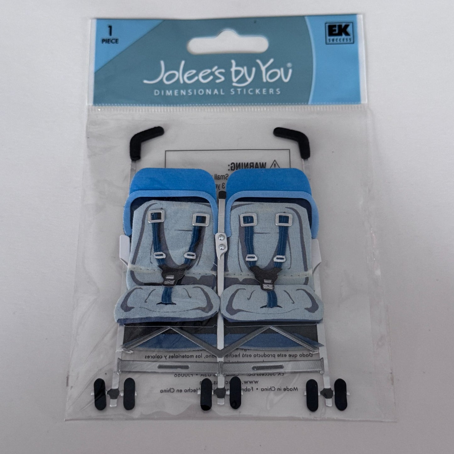 Jolees By You Baby Stroller Dimensional Stickers Embellishment Twins Baby Shower Craft
