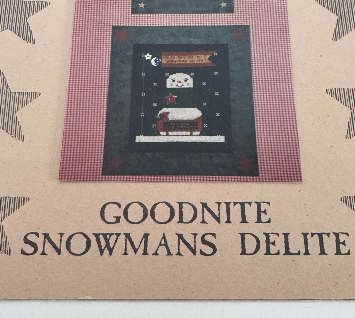 Stitches From The Heartland Cross Stitch Patterns Goodnite Snowmans Delite Sled