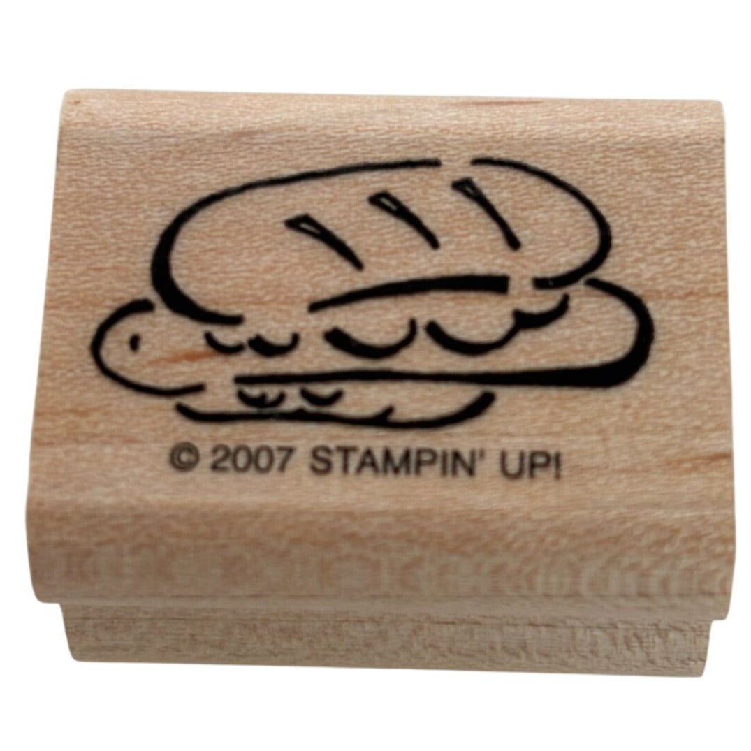 Stampin Up Rubber Stamp Sub Sandwich Hoagie Recipe Card Making Food Lunch Craft
