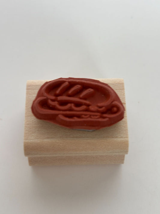 Stampin Up Rubber Stamp Sub Sandwich Hoagie Recipe Card Making Food Lunch Craft