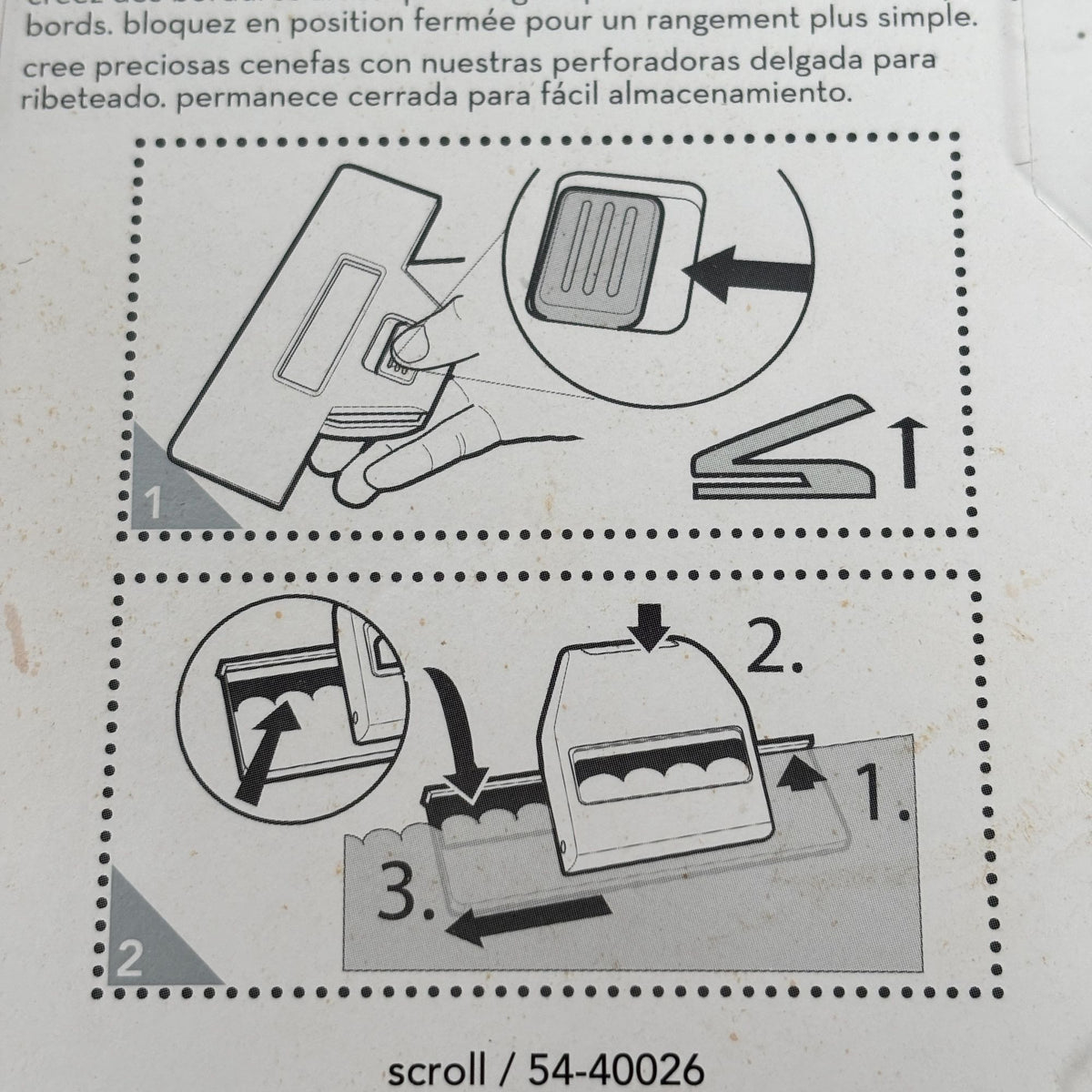 EK Success Edger Punch Scroll Border Paper Punch Scrapbooking Tool Cardmaking Edge Sleek Decorative