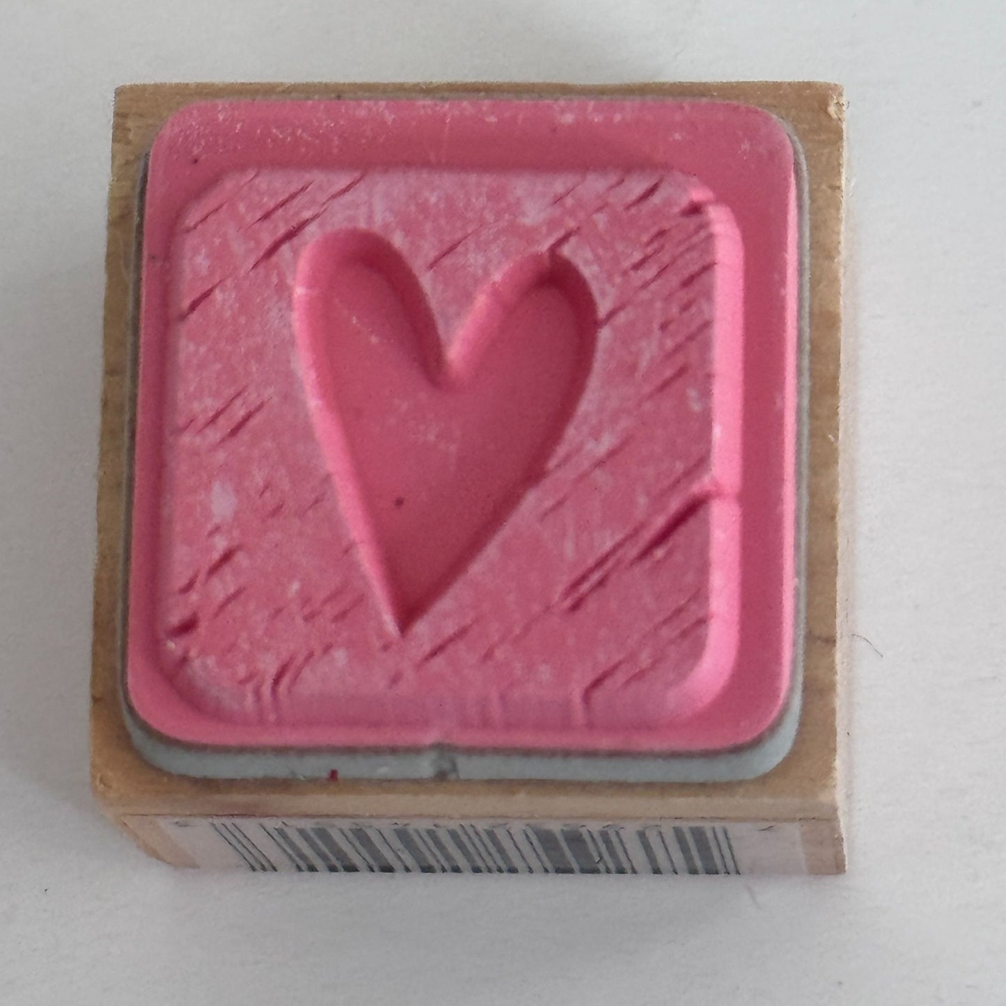 Studio G Rubber Stamp Small Heart in Square Love Anniversary Cardmaking Valentines Day Wooden