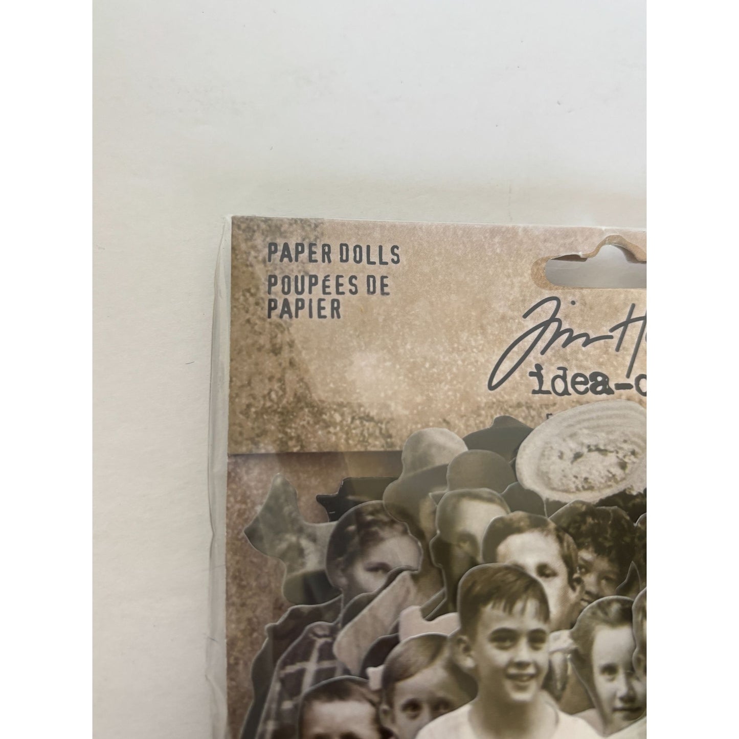 Tim Holtz Idea-Ology Paper Dolls Groups Clipped Portrait Collage Mixed Media Art