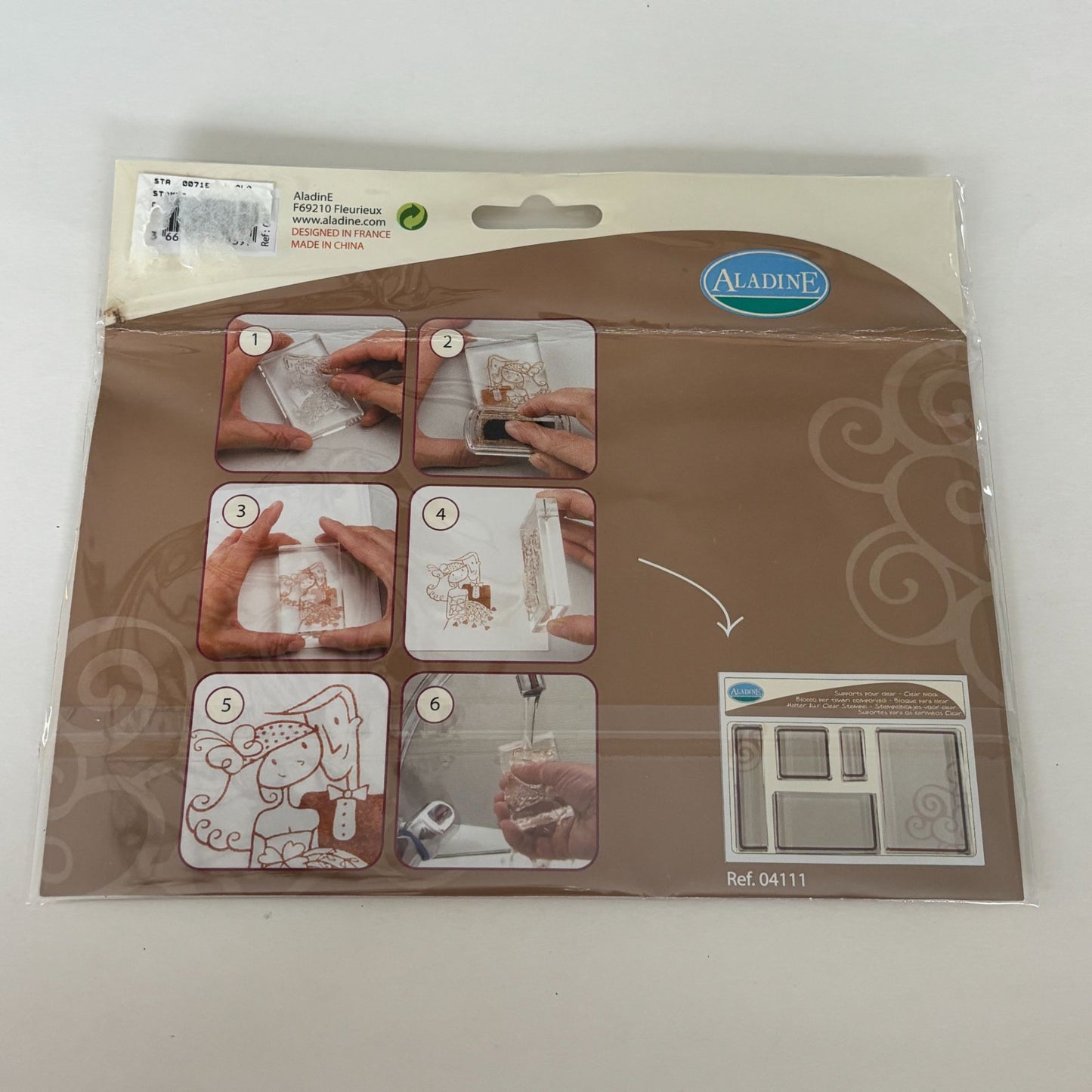 Aladine Clear Stamps Set Kawaii Japanese Characters Lantern Tea Panda Asian Cat Animals Bird