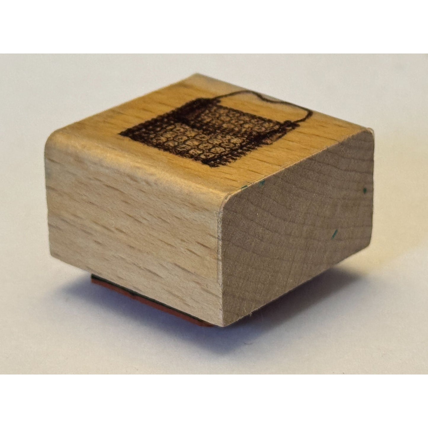 Purse Rubber Stamp Handbag Fashion Accessory Friendship Card Making Craft Wooden