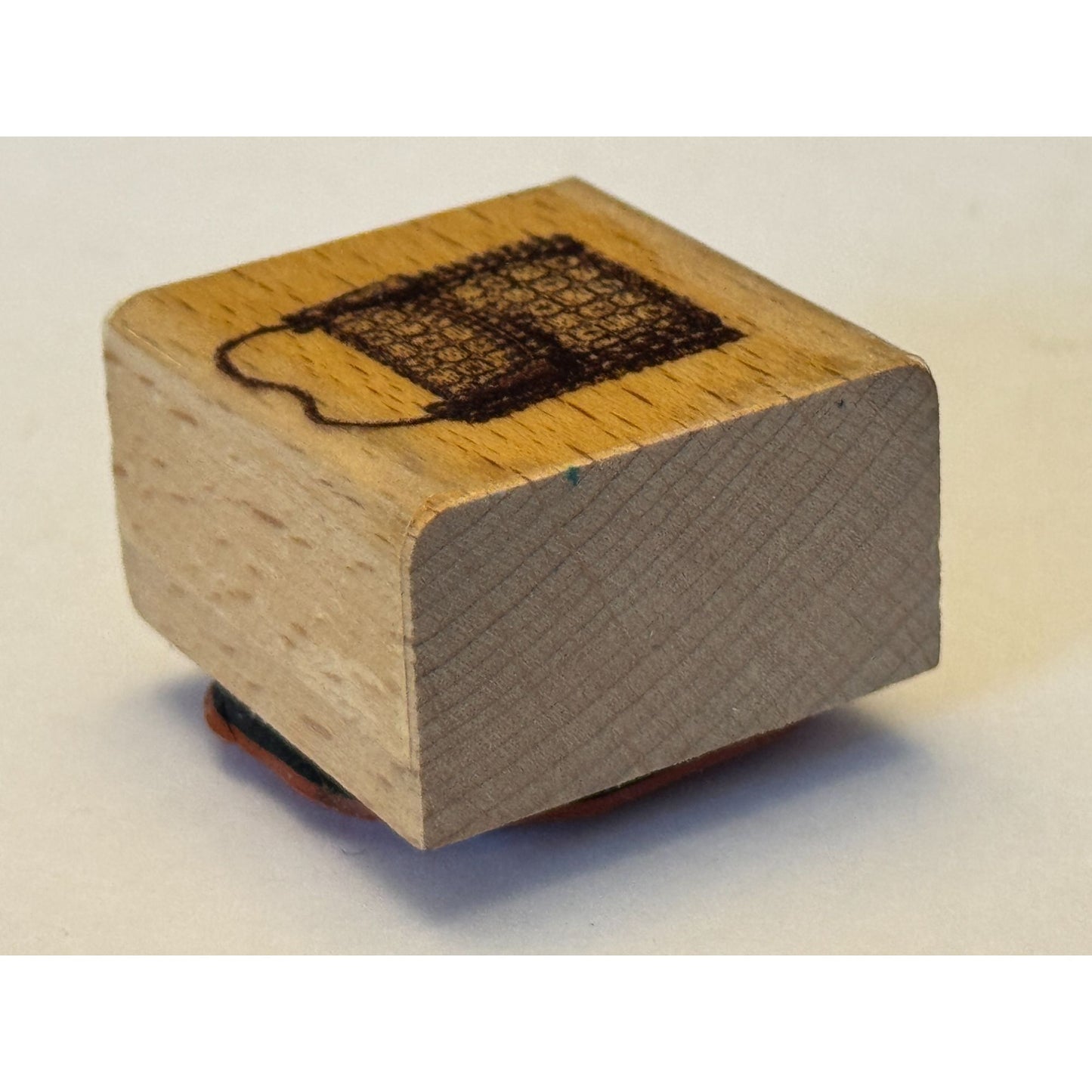 Purse Rubber Stamp Handbag Fashion Accessory Friendship Card Making Craft Wooden