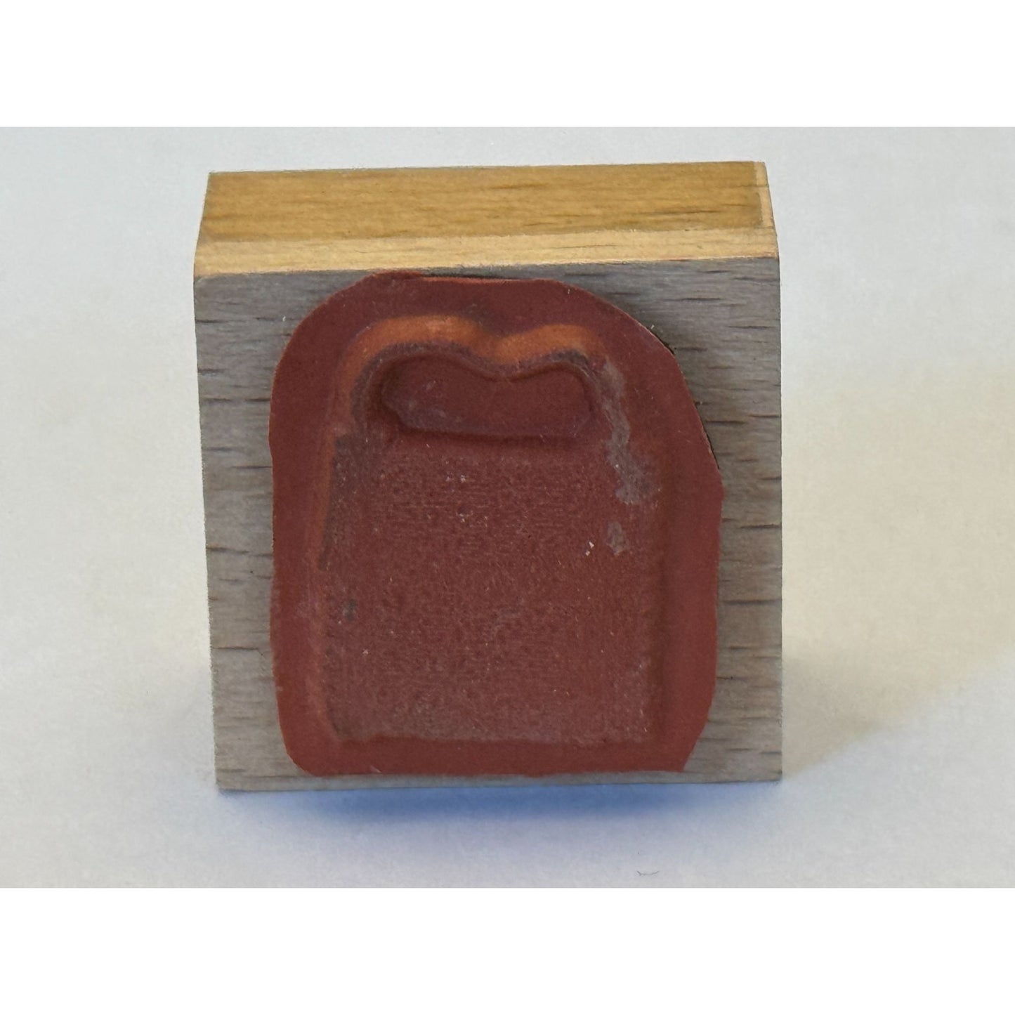 Purse Rubber Stamp Handbag Fashion Accessory Friendship Card Making Craft Wooden