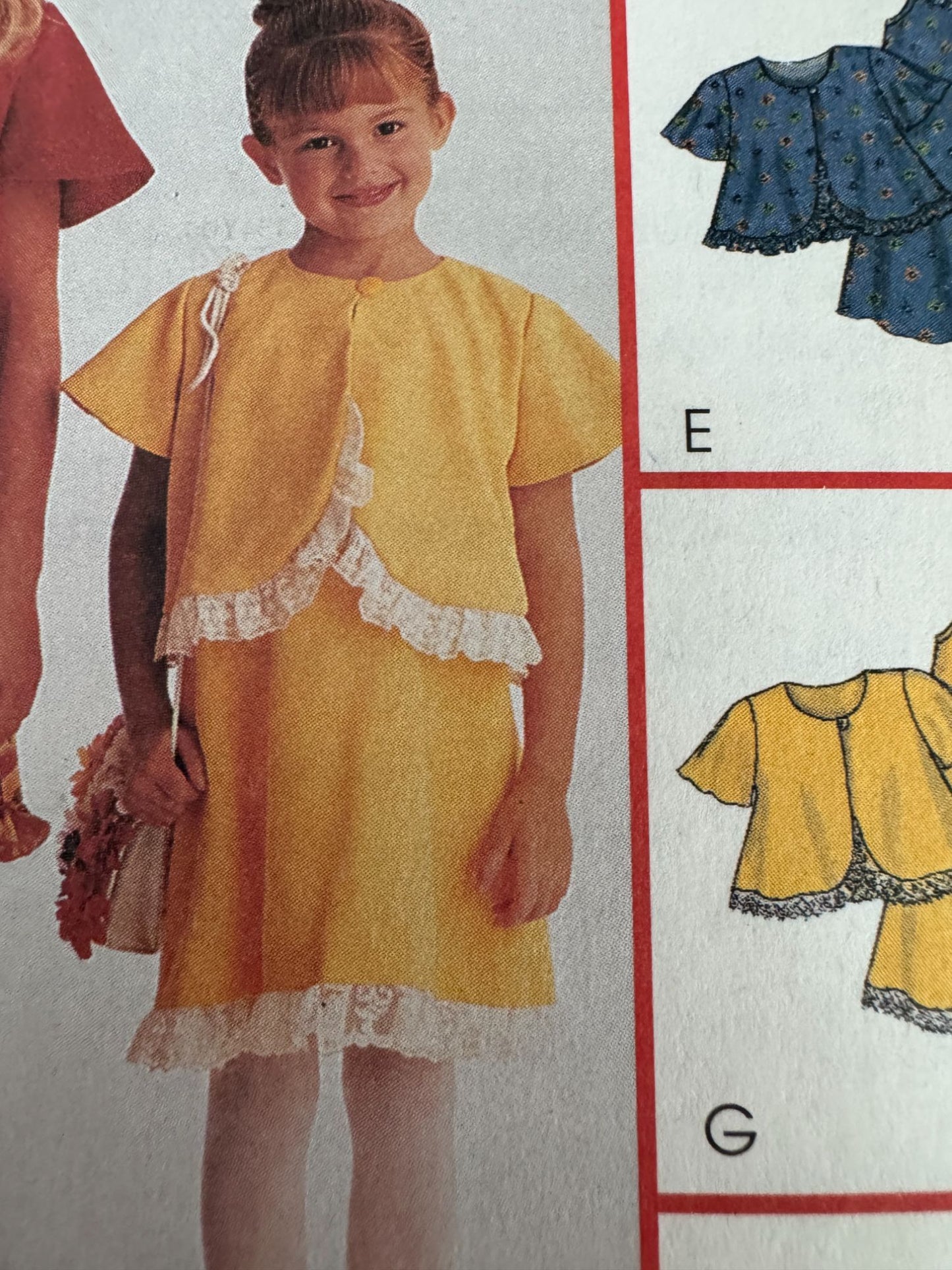 McCalls Sewing Pattern 9226 Girls Dress Slipdress Jacket 8 Great Looks 7 8 10 UC
