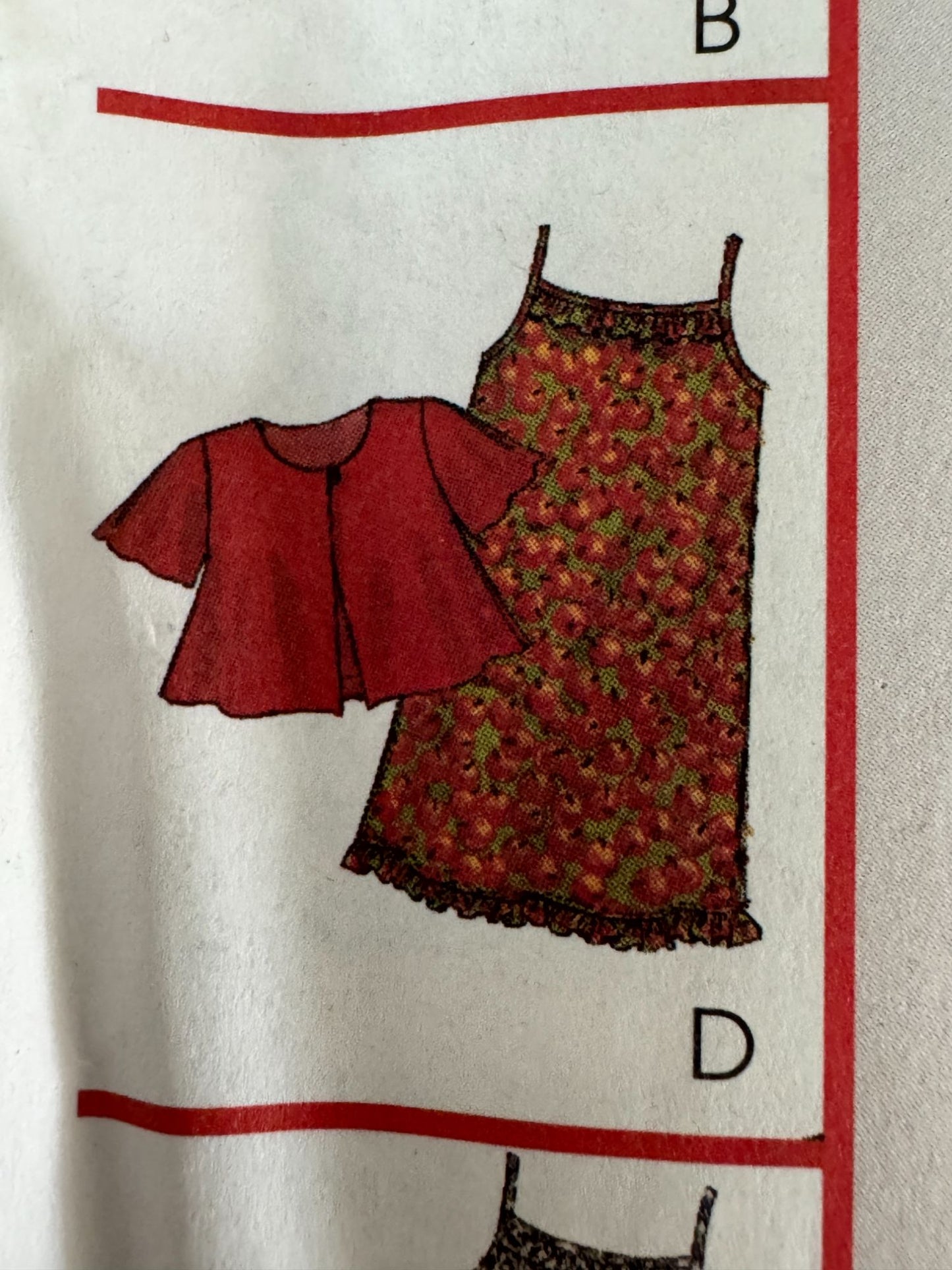 McCalls Sewing Pattern 9226 Girls Dress Slipdress Jacket 8 Great Looks 7 8 10 UC