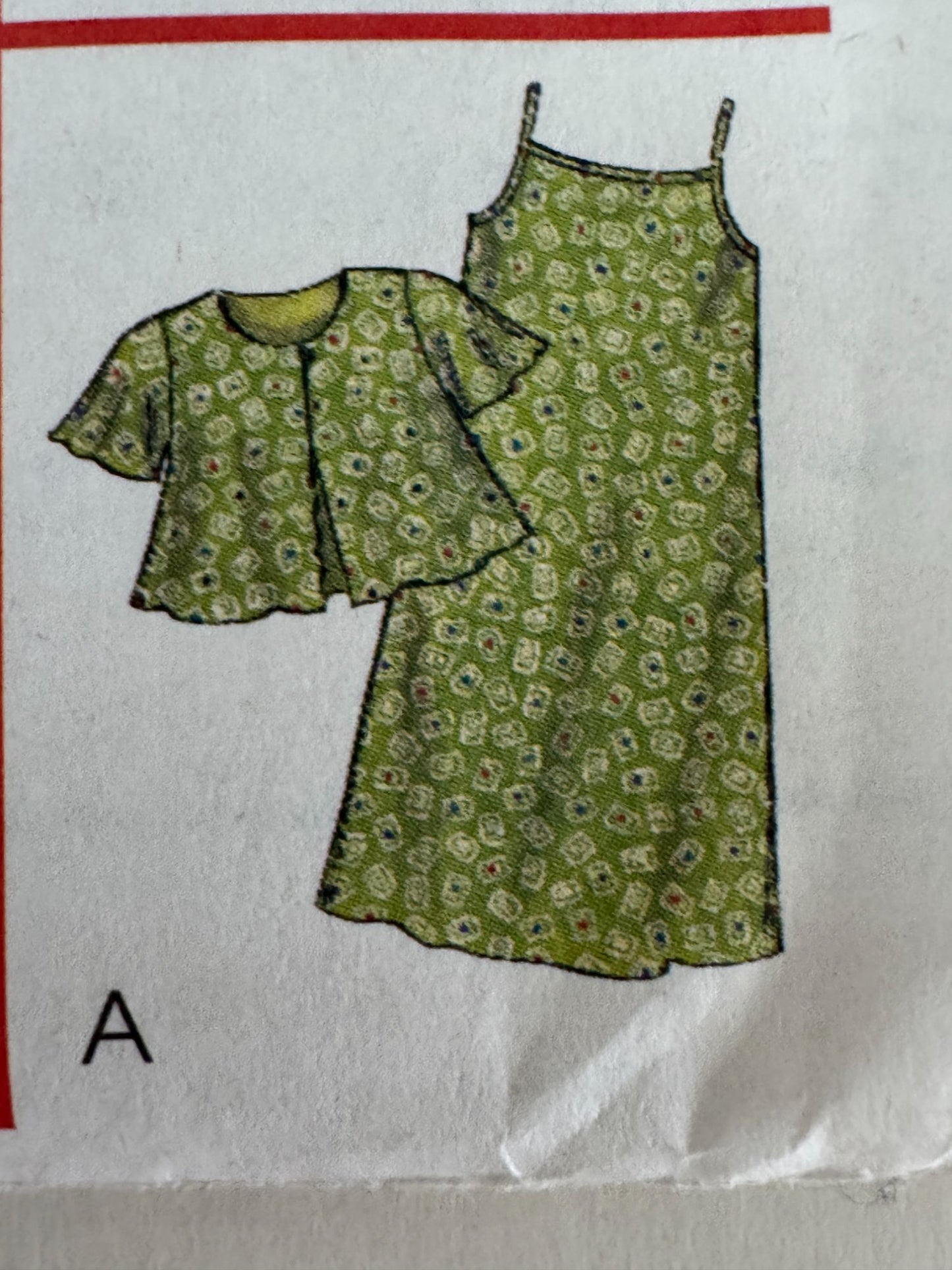 McCalls Sewing Pattern 9226 Girls Dress Slipdress Jacket 8 Great Looks 7 8 10 UC