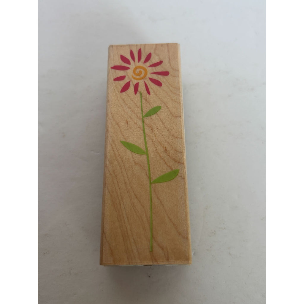 Hero Arts Wood Rubber Stamp Sunshine Daisy Flower Tall Vertical Card Making Art