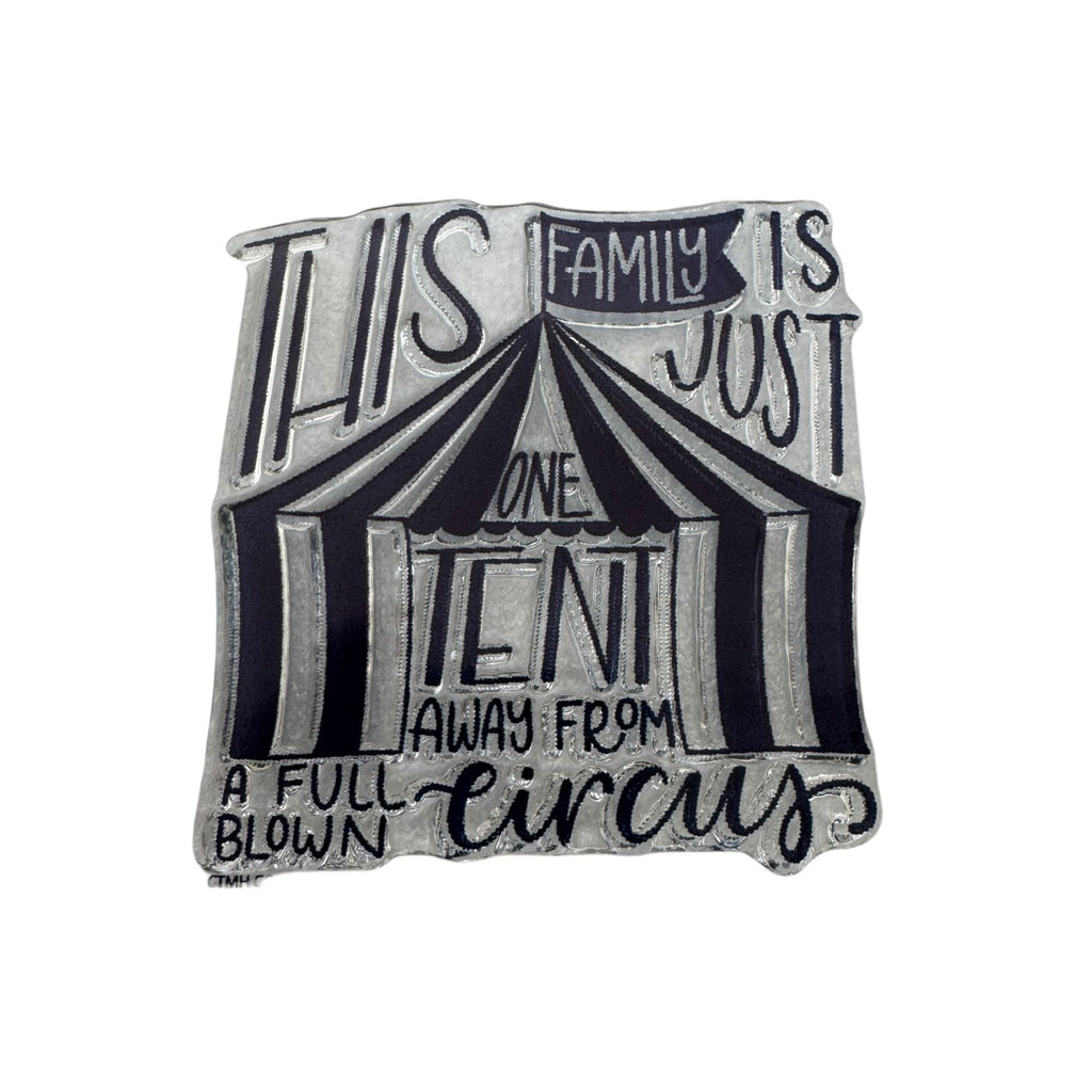 CTMH My Acrylix Acrylic Stamp Family Circus Tent Funny Humor People Mom A1258