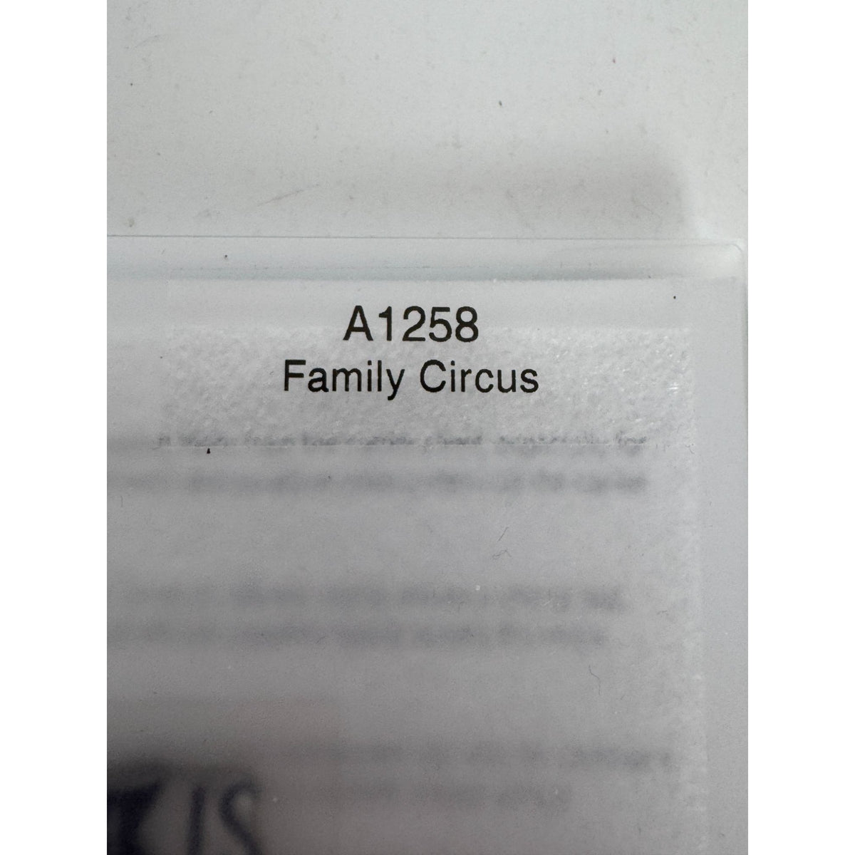 CTMH My Acrylix Acrylic Stamp Family Circus Tent Funny Humor People Mom A1258