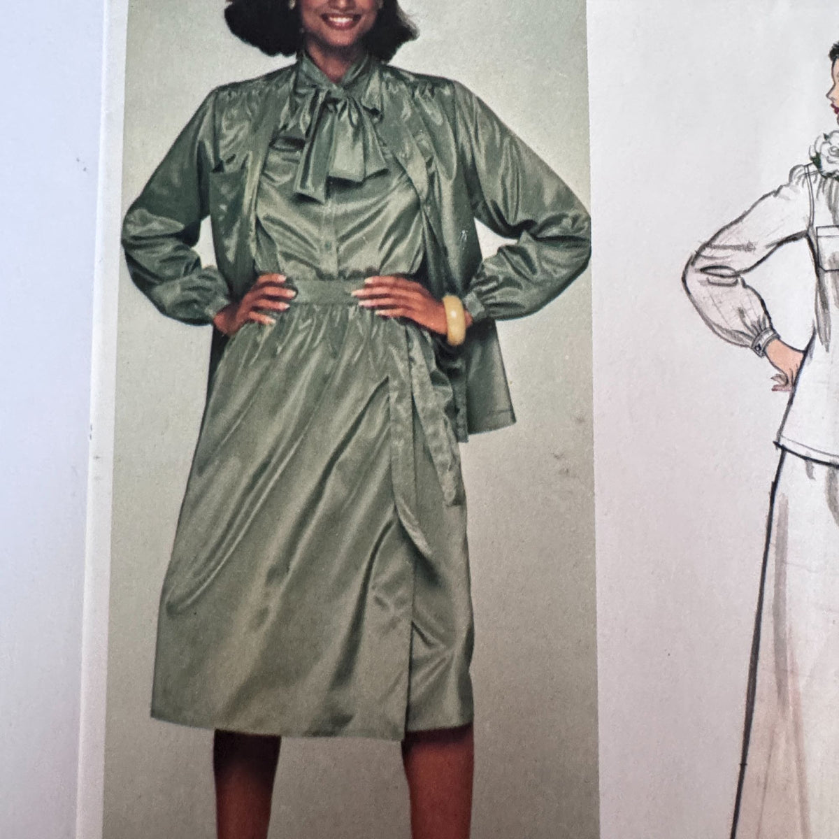Vogue Sewing Pattern 1367 Designer Calvin Klein Skirt Top 1970s 10 Uncut Vintage Minimalist