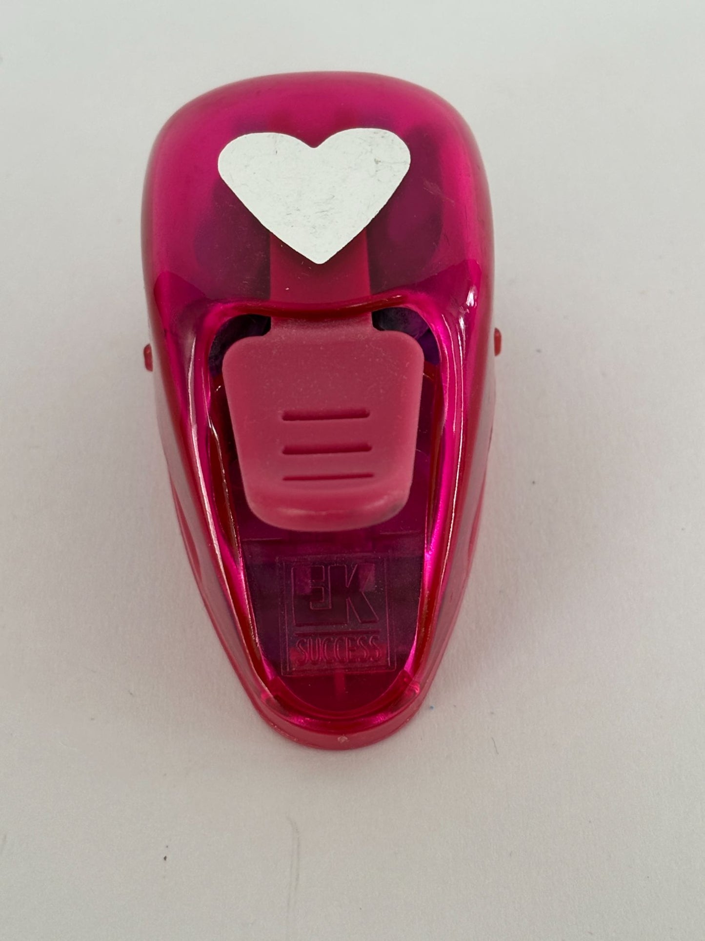 EK Success Paper Punch Craft Heart Shape Pink Valentines Day Card Making Love