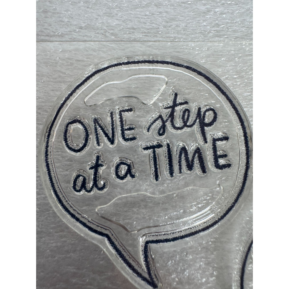 CTMH My Acrylix Acrylic Stamp Set Speech Bubbles Inspirational Card Making Words