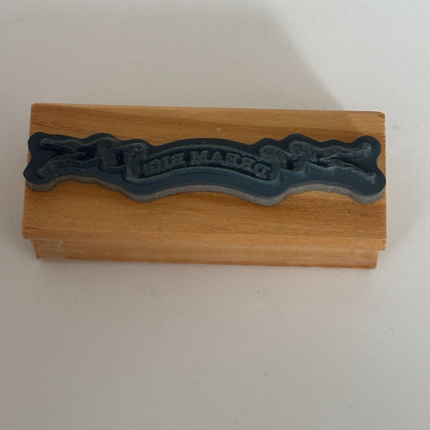 Dream Big Rubber Stamp Inspirational Word Banner Cardmaking Sentiment Motivational Phrase Wood