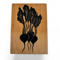A Stamp In The Hand Co. Rubber Stamp Radish Root Vegetable Garden Farm Cooking